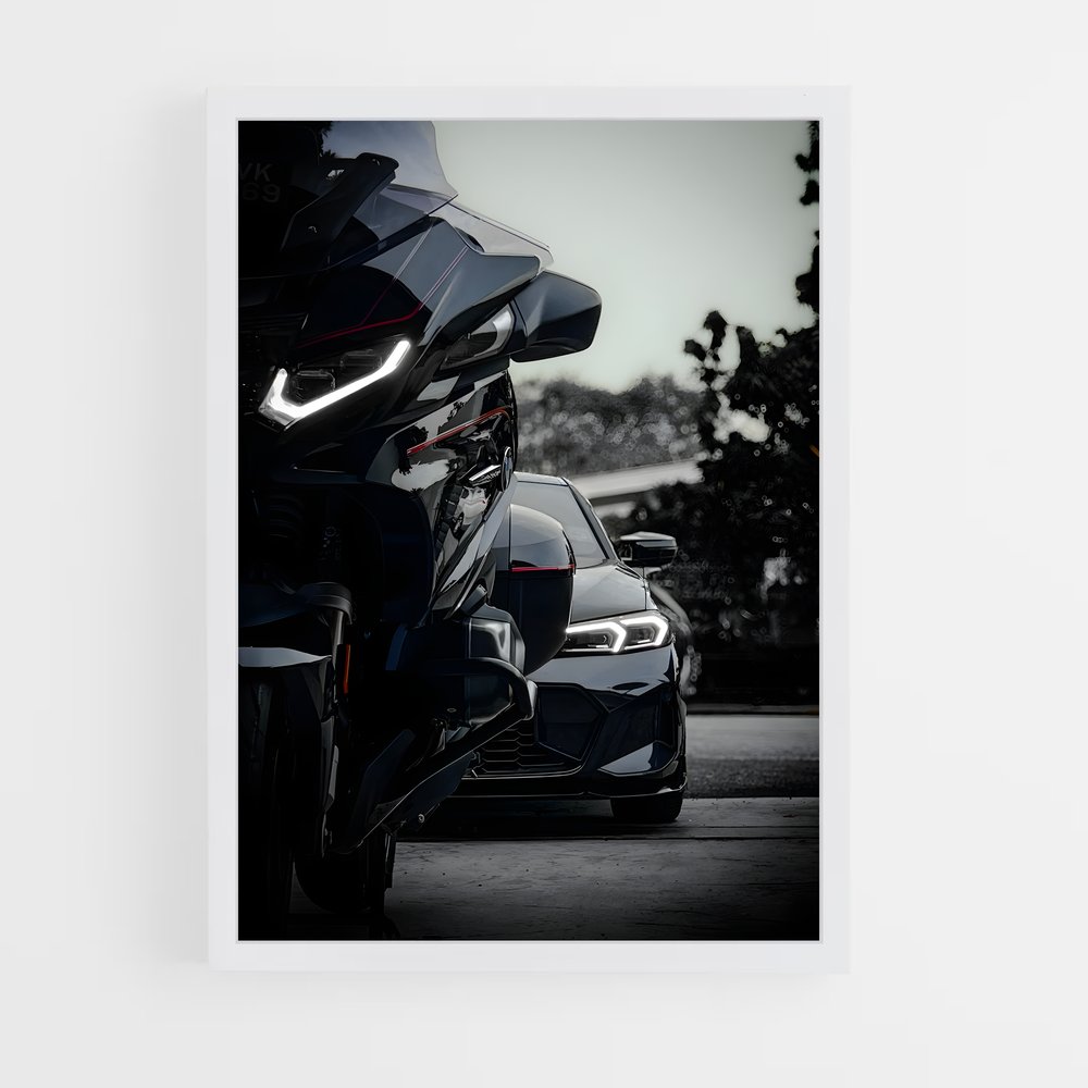 Poster Virage Noir – affiche BMW Motorrad (vue 3)